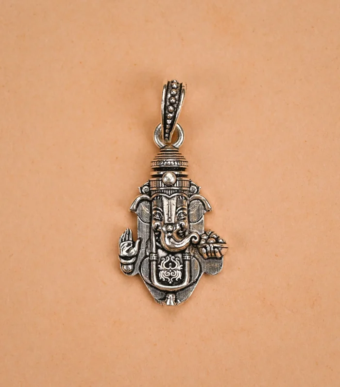 Ganpati Silver Pendant