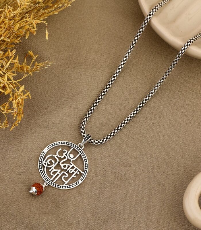 Om Namah Shivaya Silver Pendant